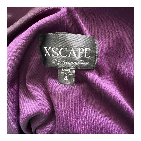 XSCAPE Mini Halter Sleeveless Ombré Cocktail Dress Size 4. - Picture 8 of 9